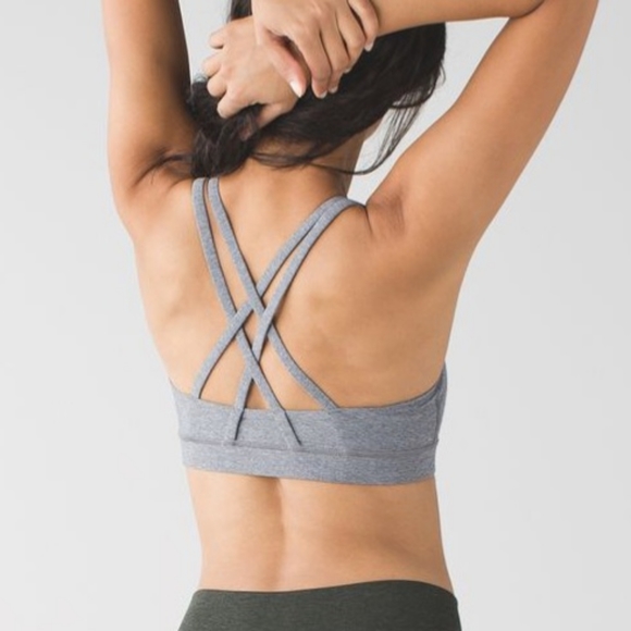 Lululemon Energy Bra - grey size 6 sports bra workout top - Picture 5 of 5